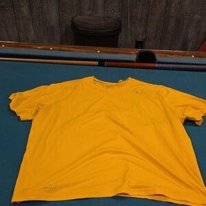Nike Men's Bright Yellow Short Sleeve Tee